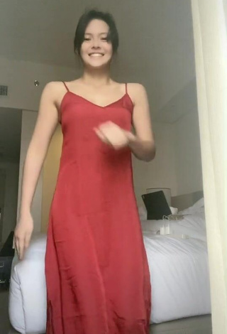 3. Erotic Bianca Umali in Red Dress