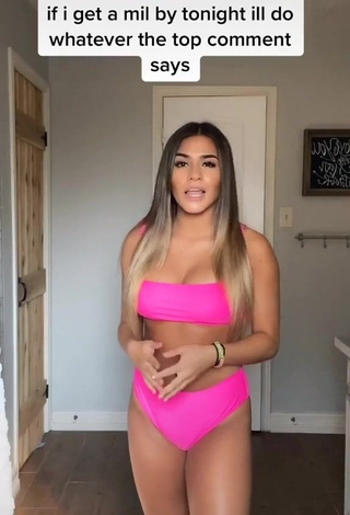 1. Erotic Camryn Cordova Shows Cleavage in Firefly Rose Bikini and Bouncing Boobs