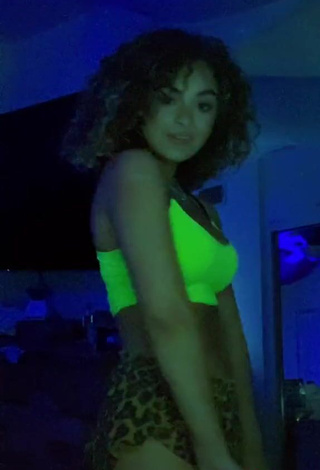 3. Sensual Devenity Perkins in Lime Green Crop Top