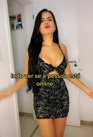 1. Sexy Dine Azevedo Shows Cleavage in Dress