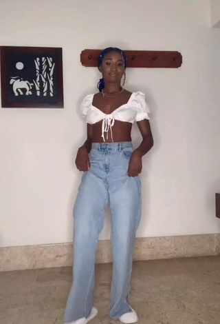 1. Irresistible Oluwanifewa Agunbiade in White Crop Top