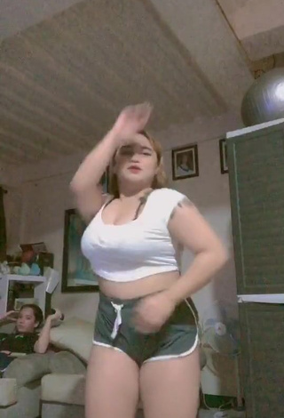 Sweetie Joanne Duldulao in White Crop Top and Bouncing Boobs