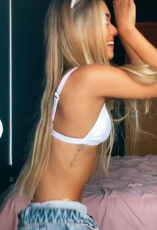 2. Luane Guiné in Sexy White Bikini Top