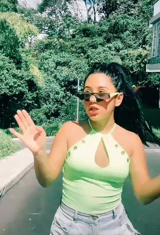 1. Captivating Mafe Vásquez in Green Top