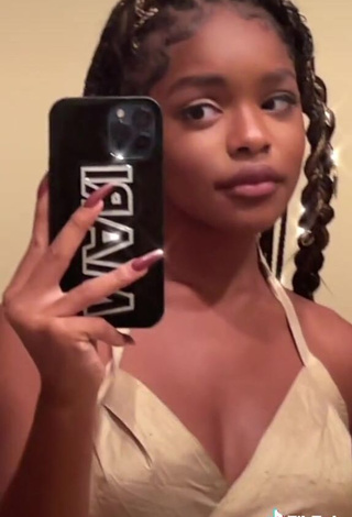 3. Erotic Marsai Martin in Beige Crop Top