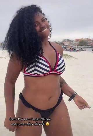 1. Captivating Michele Oliveira in Bikini at the Beach and Bouncing Tits