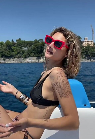 Captivating Mariana Aresta in Bikini on a Boat