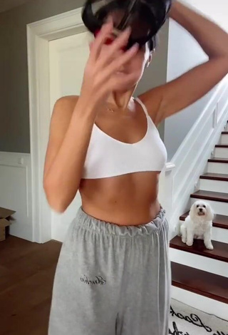 1. Cute Nastia Kamenskykh in White Crop Top