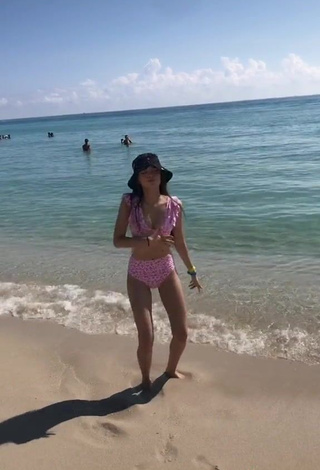 3. Irresistible Paola Ruiz in Pink Bikini at the Beach