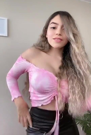 1. Erotic Hai in Pink Crop Top