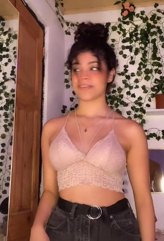 3. Captivating DianaC in Beige Crop Top and Bouncing Breasts