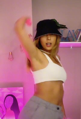 1. Erotic Valu in White Crop Top and Bouncing Boobs