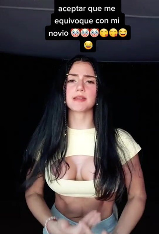 Captivating Violetta Ortiz Shows Cleavage in Crop Top