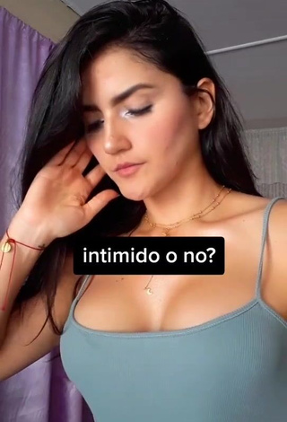 1. Captivating Violetta Ortiz Shows Cleavage in Grey Top