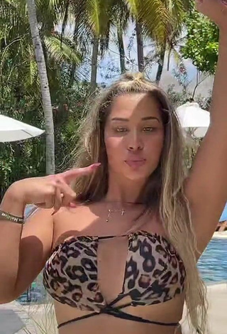 3. Beautiful MIRAVI in Sexy Leopard Bikini Top