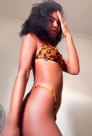 Hot Angel Oficial in Leopard Bikini