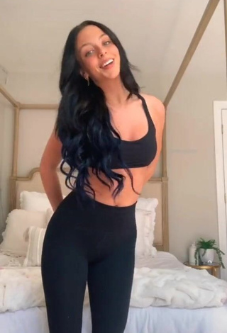 1. Erotic Eliza Minor in Black Leggings