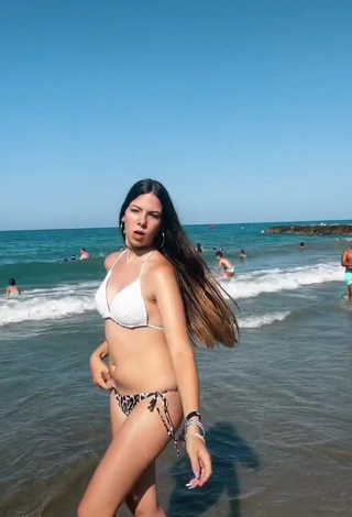 1. Beautiful Esther Martinez Shows Cleavage in Sexy Bikini at the Beach