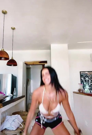 3. Irresistible Bárbara de Regil in White Bikini Top and Bouncing Breasts