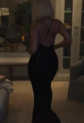 1. Erotic Bebe Rexha in Black Dress