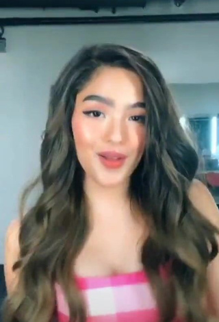 1. Erotic Andrea Brillantes in Checkered Dress