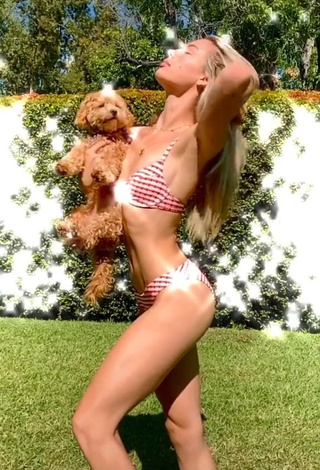 Erotic Charly Jordan in Checkered Bikini