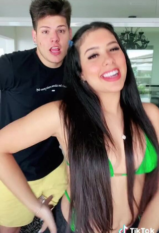 3. Cute Cinthia Cruz in Green Bikini