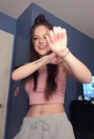 3. Hot Caleigh Hayes in Pink Crop Top