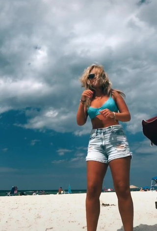 1. Captivating Emily Diane in Bikini Top at the Beach