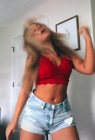 3. Captivating Emily Diane in Red Crop Top