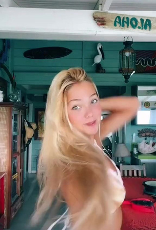 Sweetie Maeva Reichert Shows Cleavage in Bikini