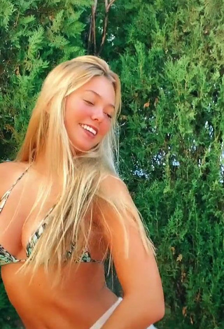 Sweetie Maeva Reichert Shows Cleavage in Bikini Top