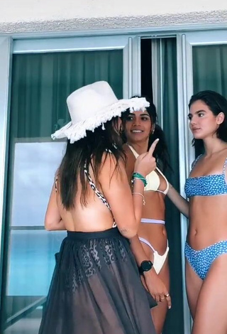 Manu Barrios in Appealing White Bikini