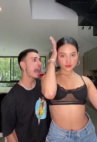 Erotic Mariam Obregón in Black Bra