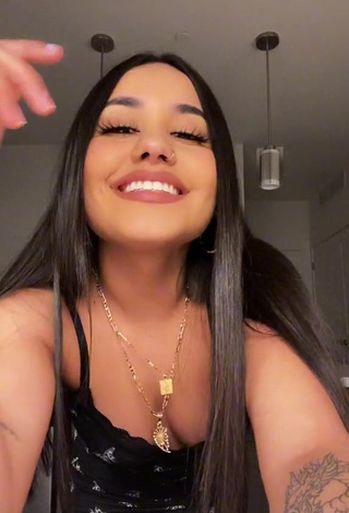 1. Erotic Iya Madrid Shows Cleavage in Dress