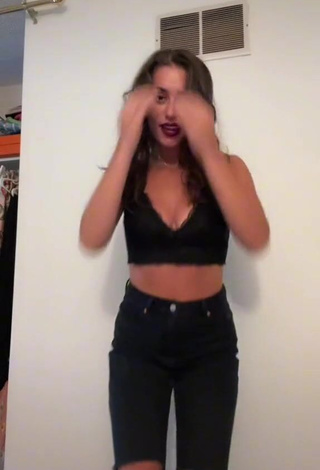 1. Erotic Paige Madison Evans Shows Cleavage in Black Bra