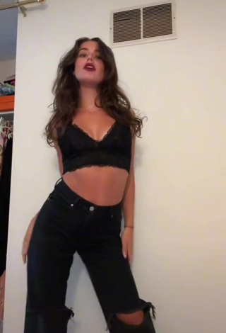 3. Erotic Paige Madison Evans Shows Cleavage in Black Bra