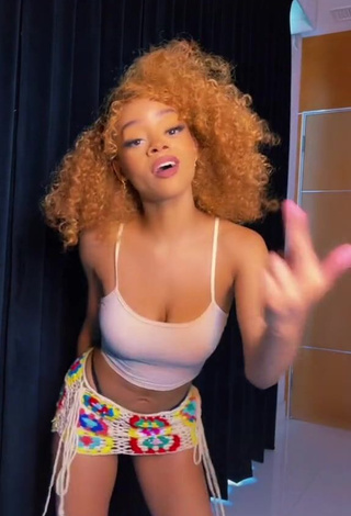 Irresistible Challan Dang Shows Cleavage in White Crop Top
