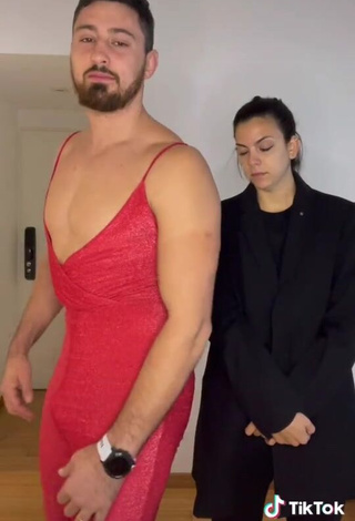 3. Erotic Belu Lucius Shows Cleavage in Red Bodysuit