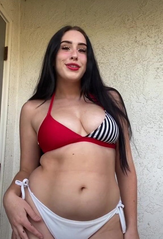 1. Hot Bunny Bispo Shows Cleavage in Bikini and Bouncing Boobs