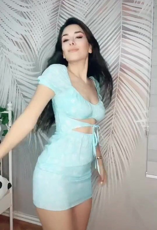 Hot Kardeniz Kilic Shows Cleavage in Floral Dress