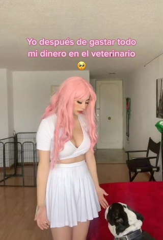 1. Matz Franco Looks Amazing in White Crop Top
