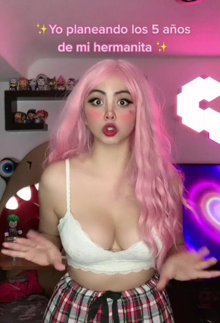 1. Matz Franco Shows Cleavage in Erotic White Crop Top
