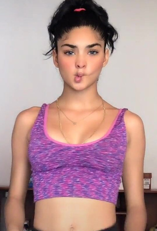 1. Hottest Paola del Castillo Shows Cleavage in Crop Top and Bouncing Tits