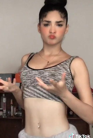 Beautiful Paola del Castillo Shows Cleavage in Sexy Crop Top