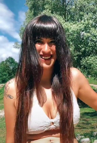 Captivating Alice Iori Shows Cleavage in White Bikini