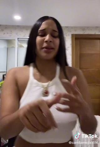 Erotic Camila Mejia No Bra and Bouncing Boobs