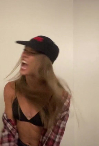 3. Erotic Abby Fenwick Shows Cleavage in Black Bikini Top