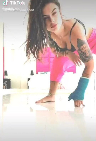 1. Lovely Gabily Shows Cleavage in Crop Top and Bouncing Boobs