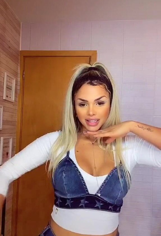 3. Alluring Gabily Shows Cleavage in Erotic Crop Top
